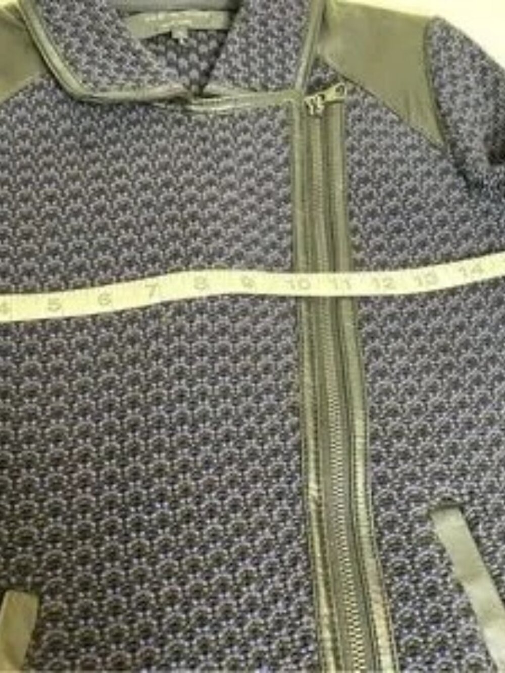 Rag & Bone Melinda Knit Bouclé Wool Leather Moto Jacket Size XS - Picture 5 of 7